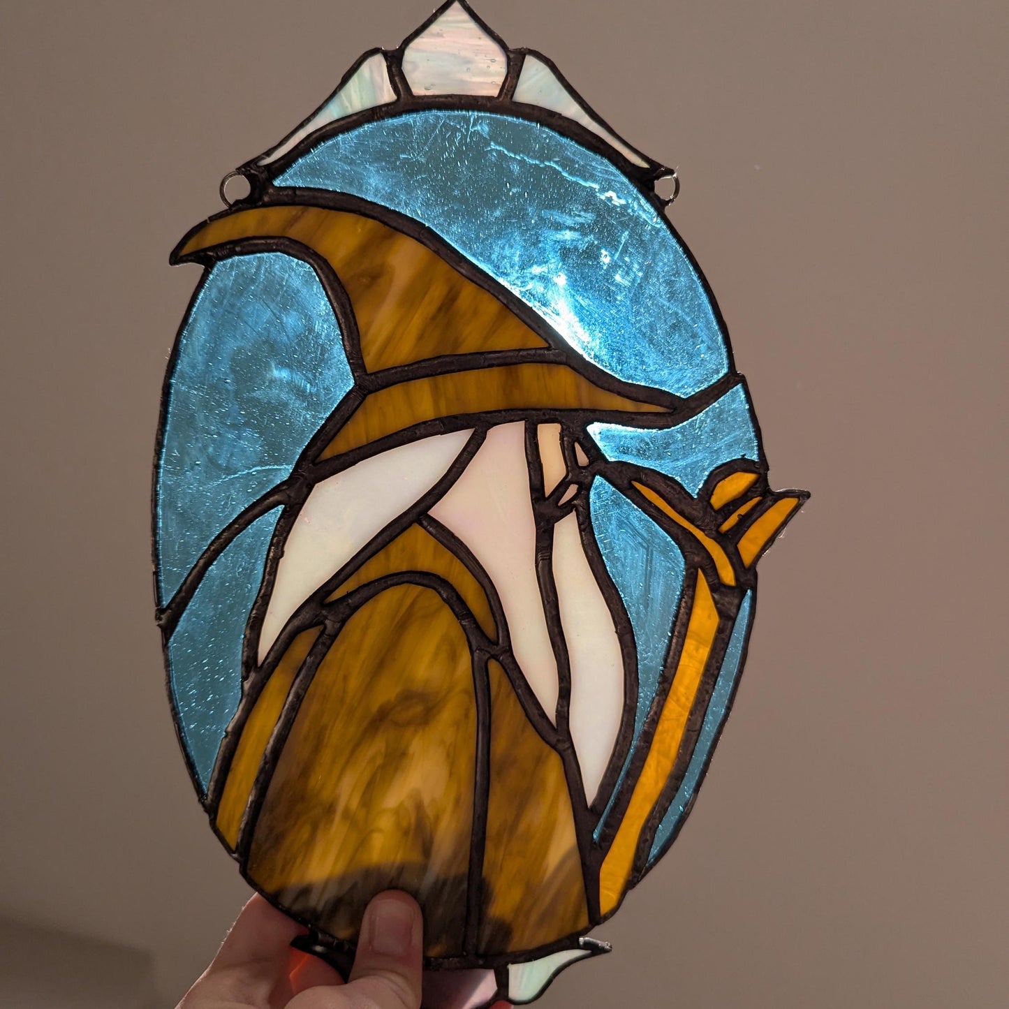 Wizard Stained Glass Suncatcher
