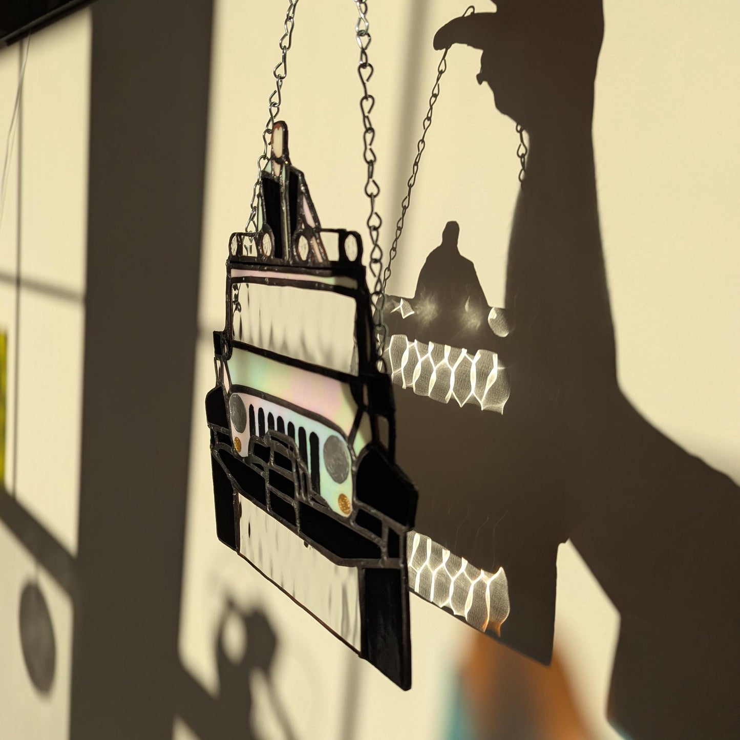 Sun Catcher of Emmett in his Jeep