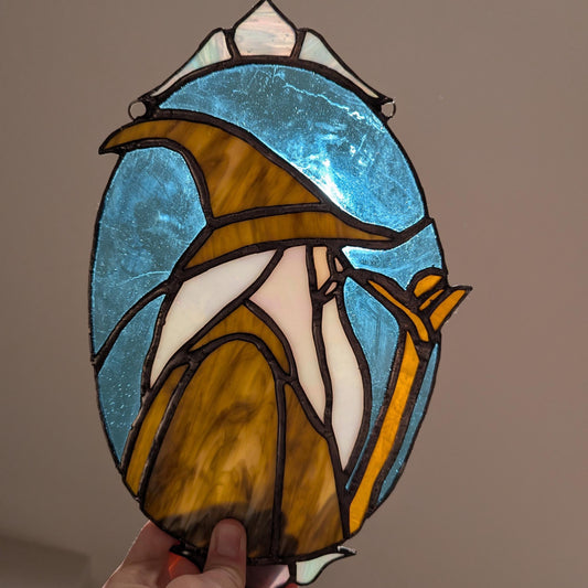 Wizard Stained Glass Suncatcher