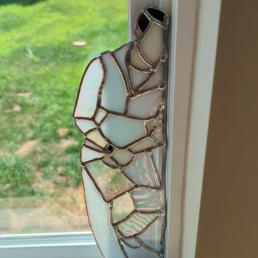 Preorder: Suncatcher of Kellan Lutz holding a bag of eggs