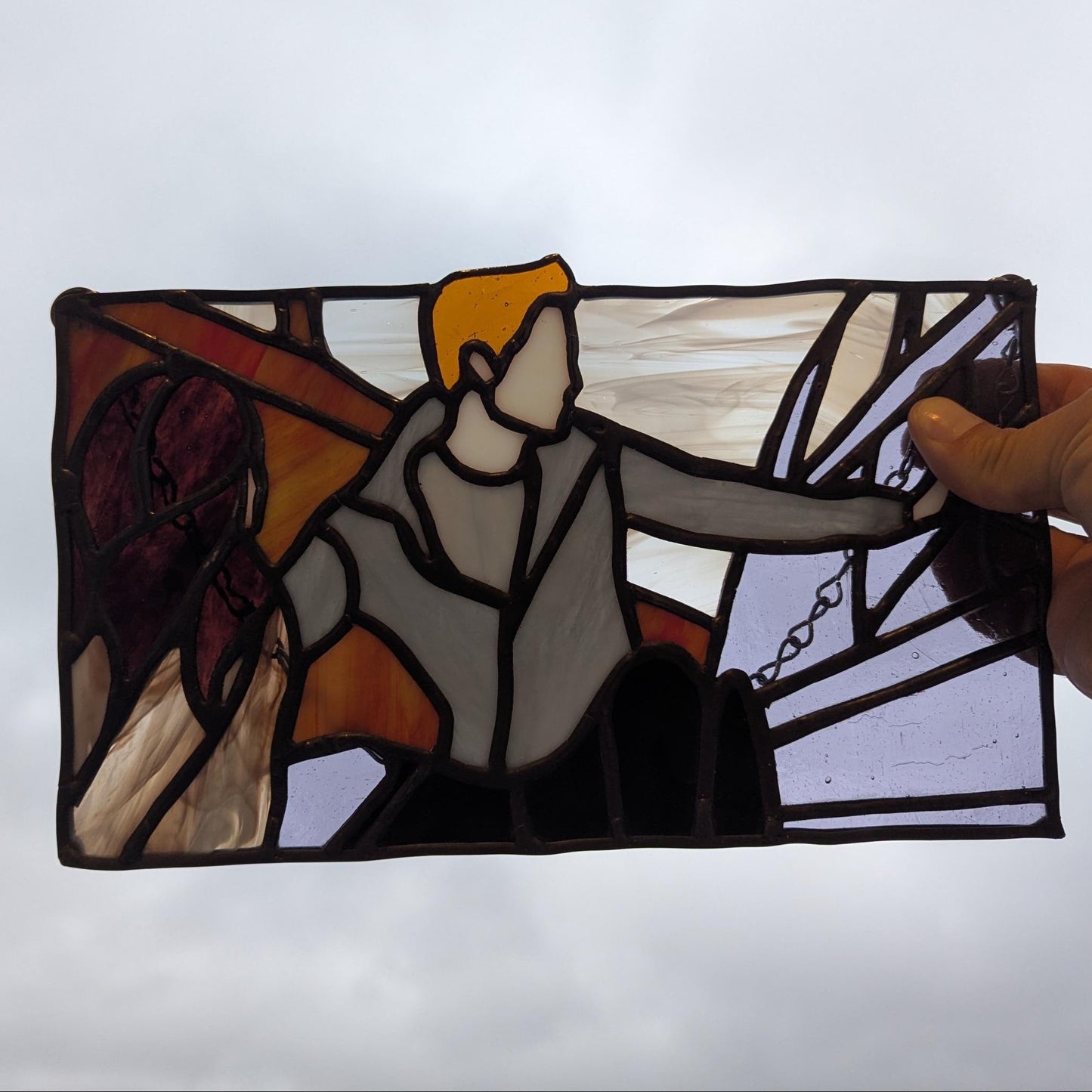 Edward Saves Bella from a Crash Sun Catcher