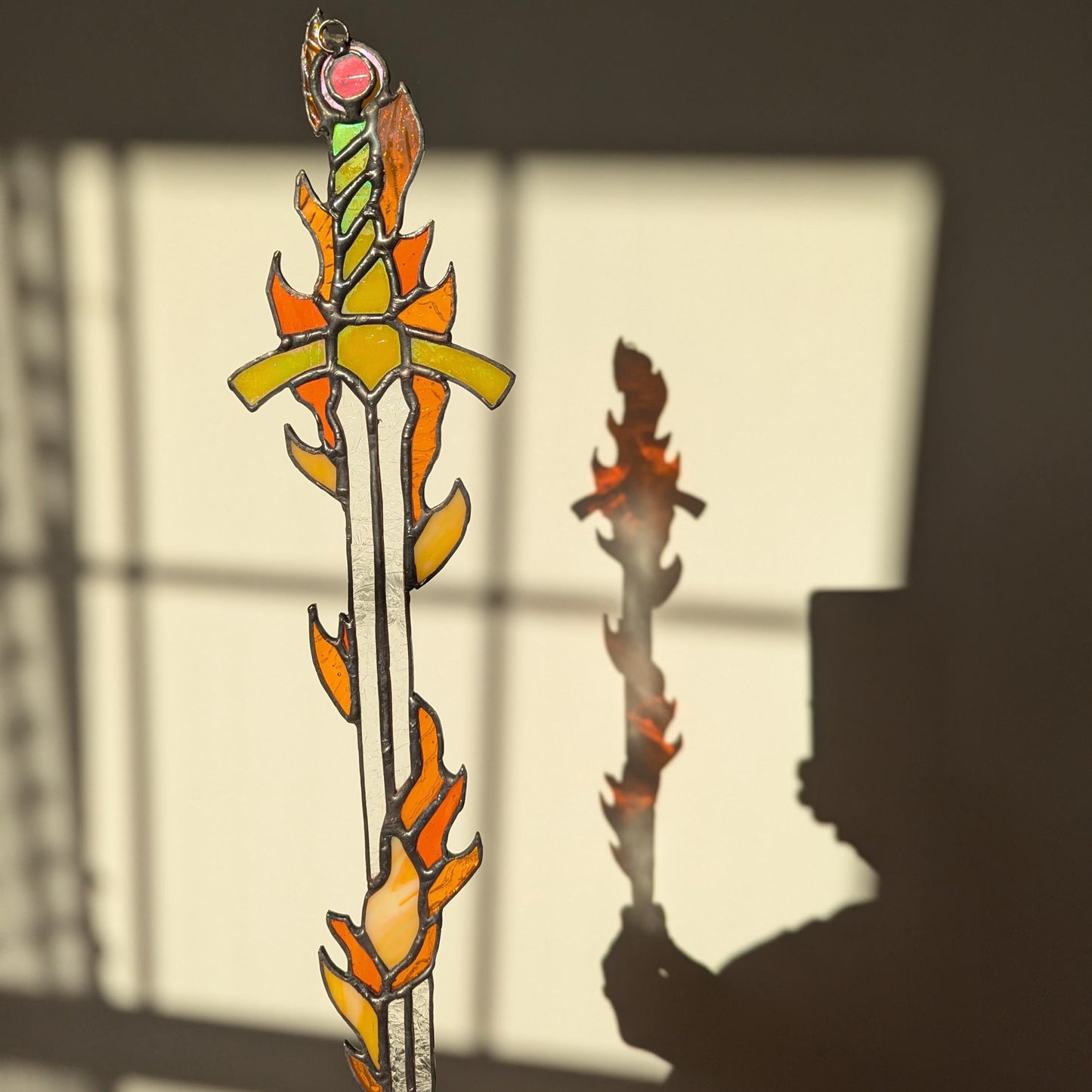 Sword on Fire Suncatcher