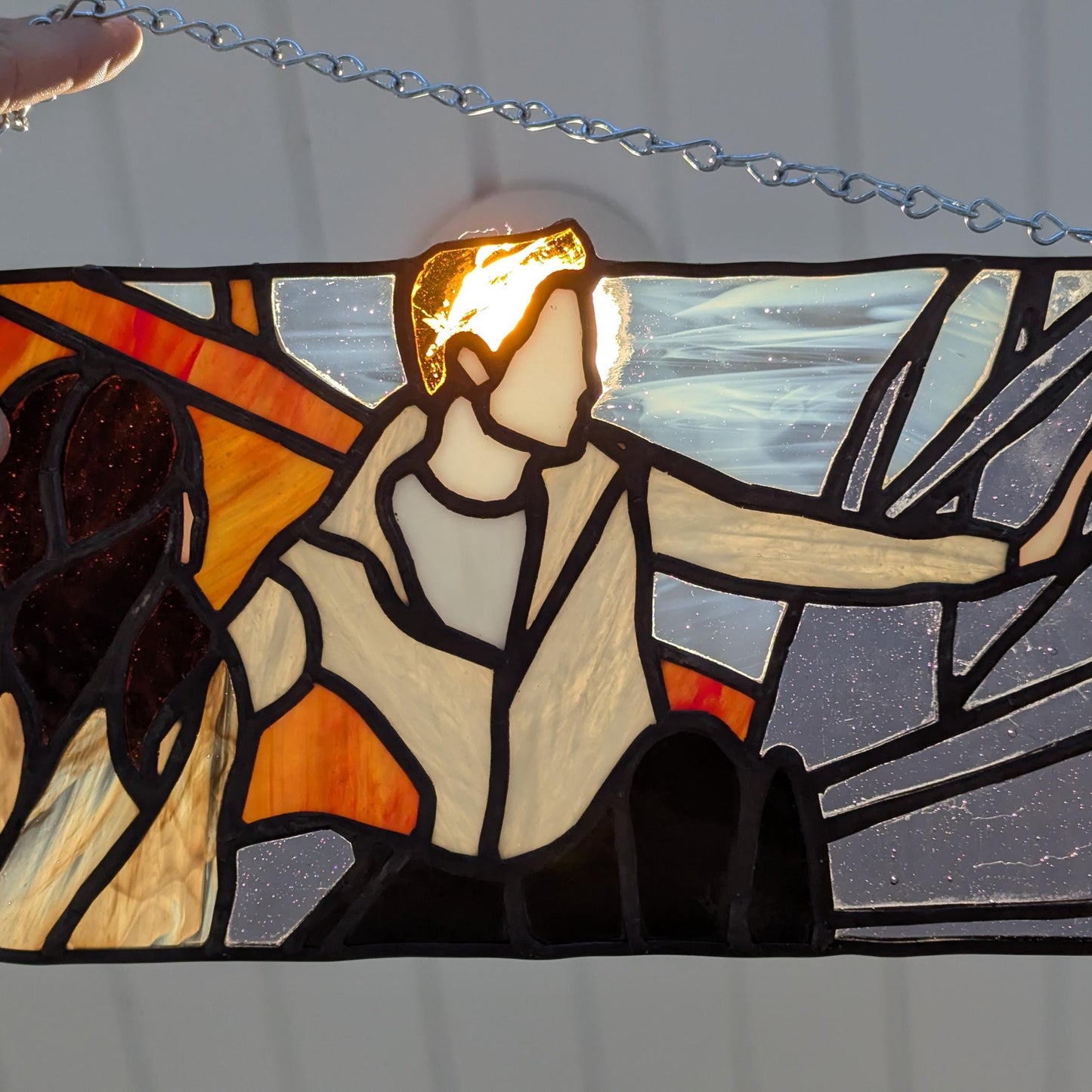 Edward Saves Bella from a Crash Sun Catcher