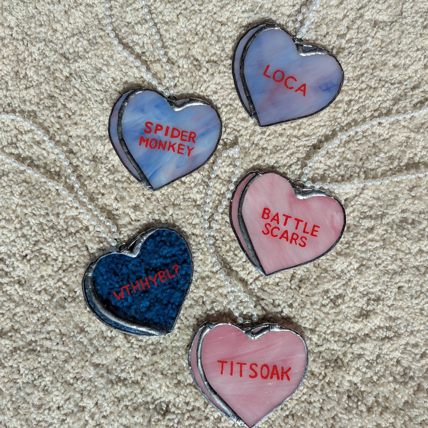 Twilight Conversation Heart Sun Catcher