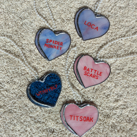 Twilight Conversation Heart Sun Catcher