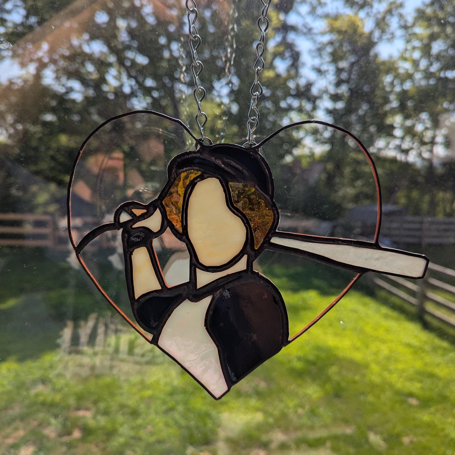 Pre-order Suncatcher of Jasper Playing Baseball