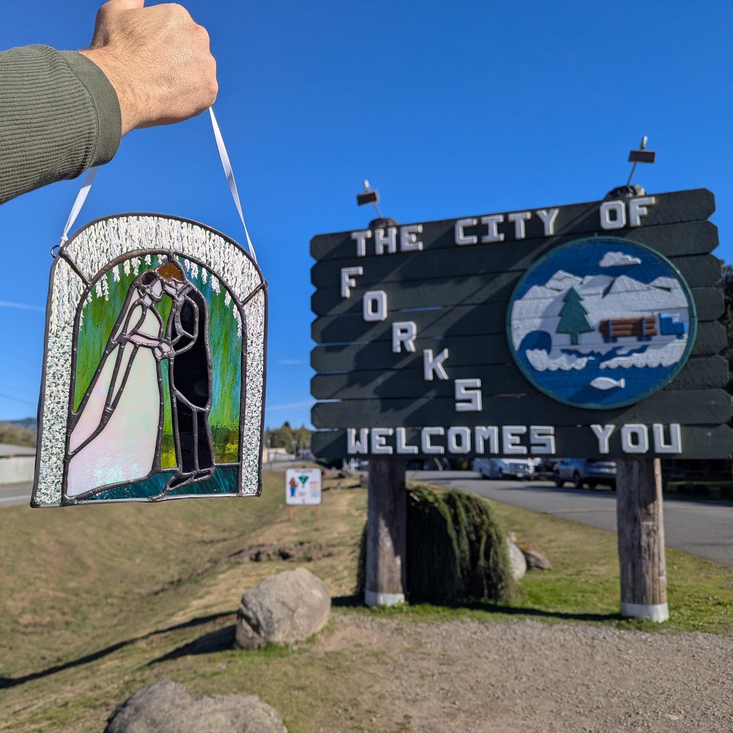 Pre-order: Edward and Bella's Wedding, a Stained Glass Sun Catcher