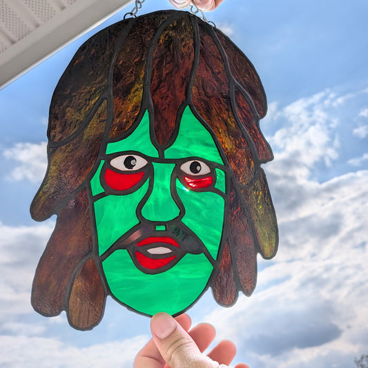 Old Gregg (The Mighty Boosh) Stained Glass Sun Catcher